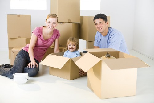 A local moving team handling access in East London