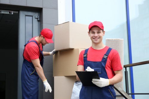 Local removals team preparing for a Shacklewell home move