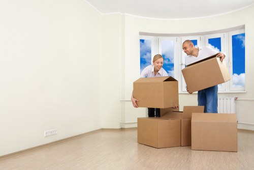 Preparing stock and office items for relocation