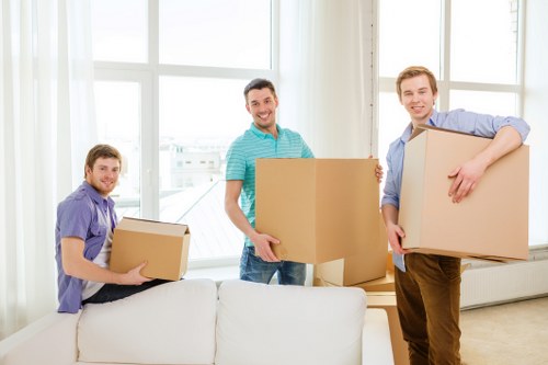 Professional man and van service values in Shacklewell